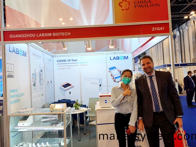 【展會迴顧(gu)】藍勃(bo)生物精(jing)綵(cai)亮相(xiang)2022 MEDLAB Middle East